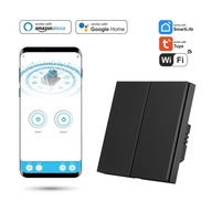 Duálny Wifi prepínač Tuya SmartLife s N Black Duálny Wifi prepínač Tuya SmartLife s N Black