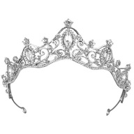 DIADEMOVÁ DEKORÁCIA DO VLASOV SVADOBNÁ KORUNKA, strieborná Bachelorette Wedding DIADEMOVÁ DEKORÁCIA DO VLASOV SVADOBNÁ KORUNKA, strieborná Bachelorette Wedding