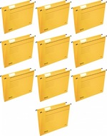 Alpha A4 závesná zložka, Leitz eko kartón, žltá, x10