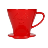Porcelánový kávový odkvapkávač Melitta 102 červený Porcelánový kávový odkvapkávač Melitta 102 červený