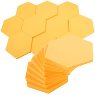 Akustické penové panely Hexagon 3cm a 5cm žlté