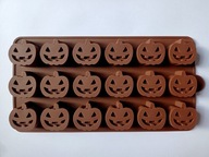 Silikónová forma na halloweensku tekvicovú podložku, 18 otvorov Silikónová forma na halloweensku tekvicovú podložku, 18 otvorov