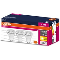 3x GU10 LED žiarovka 6,9W 80W 575lm 2700K 60° OSRAM 3x GU10 LED žiarovka 6,9W 80W 575lm 2700K 60° OSRAM