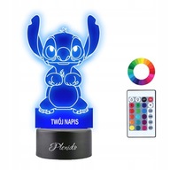 Lilo a Stitch 3D LED nočná lampa NAME Gravírované Lilo a Stitch 3D LED nočná lampa NAME Gravírované