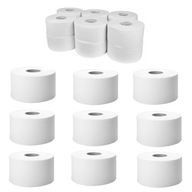 Toaletný papier JUMBO biely, 2 vrstvy, 12 roliek