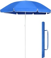 160 cm modrý skladací obchodný dáždnik