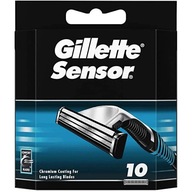 GILLETTE SENSOR Čepele Vložky do žiletiek Nože 10 ks Originál--116 GILLETTE SENSOR Čepele Vložky do žiletiek Nože 10 ks Originál--116