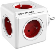 PowerCube Original, 5-zásuvkový rozbočovač, červený, ALLO-2100RD