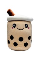 Cuddly Mascot Vankúš Plyšový Bubble Tea, vanilkovo béžový