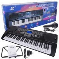 KLÁVESNICA PRE DETI KLÁVESY ORGAN PIANO USB MP3 POZADIE UČEBNÝ PLOCHA