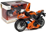 Motocykel s navíjaním 1:14, oranžová Motocykel s navíjaním 1:14, oranžová