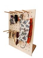 Drevený stojan na kľúče do chodby | pegboard Drevený stojan na kľúče do chodby | pegboard