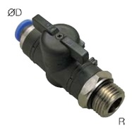 uzatvárací ventil závitu 1/4 hadica 8mm autoguľa BC uzatvárací ventil závitu 1/4 hadica 8mm autoguľa BC