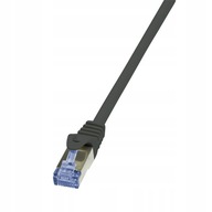 LOGILINK sieťový kábel patchcord RJ45 cat 6A cat 7 S/FTP PIMF 3m čierny LOGILINK sieťový kábel patchcord RJ45 cat 6A cat 7 S/FTP PIMF 3m čierny