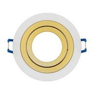 OKRUHOVÁ LAMPA MR16 GU10 POHYBLIVÉ BIELE ZLAT OKRUHOVÁ LAMPA MR16 GU10 POHYBLIVÉ BIELE ZLAT