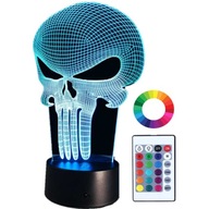 The Punisher Skull 3D Led Name Night Lamp The Punisher Skull 3D Led Name Night Lamp