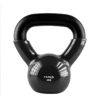 KNV04 ČIERNA LIATINA KETTLEBELL VINYLOVÝ POKRYT HMS