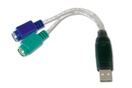 USB -> prevodník PS/2 x2 Digitus DA-70118 USB -> prevodník PS/2 x2 Digitus DA-70118
