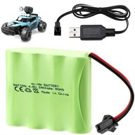 BATÉRIA S NABÍJAČKOU PRE RC AUTO 2400 mAh 4,8V