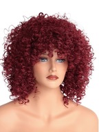 Syntetická parochňa Afrolocks kučeravé vlasy bordová AFRO Syntetická parochňa Afrolocks kučeravé vlasy bordová AFRO