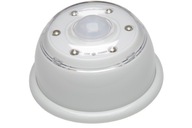 Biela nočná LED lampa na batérie s PIR pohybovým senzorom do spálne Biela nočná LED lampa na batérie s PIR pohybovým senzorom do spálne