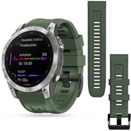 Zelený silikónový remienok pre Garmin Fenix ​​​​7