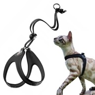 POstroj pre veľkú mačku 43-53 cm nad 6 kg Maine Coon TRE PONTI Black POstroj pre veľkú mačku 43-53 cm nad 6 kg Maine Coon TRE PONTI Black