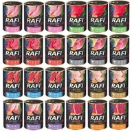 Mokré krmivo pre psov Rafi mix príchutí 24x400 g