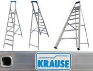 Krause skladový rebrík pre domácnosť (7 schodov + plošina)