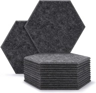 AKUSTICKÉ PANELY HEXAGON ČIERNA 30x26x0,9 12 KS AKUSTICKÉ PANELY HEXAGON ČIERNA 30x26x0,9 12 KS