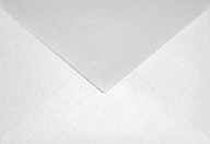 C6 Aster Metalické perleťové obálky, biele, 500 ks.