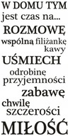 Nápis na stene, nálepka - V tomto dome - 157 Nápis na stene, nálepka - V tomto dome - 157