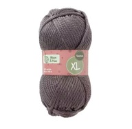 Mäkká hrubá priadza 100% akryl 200g 100m grafit XL Mäkká hrubá priadza 100% akryl 200g 100m grafit XL