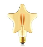 Deco LED žiarovka E27 G125 5,5W Star AMBER