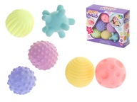 Loptičky zmyslové hračky korekčný rozvoj masážny set pastel Loptičky zmyslové hračky korekčný rozvoj masážny set pastel