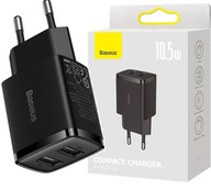 2A 2xUSB BASEUS 10,5W sieťová nabíjačka 2A 2xUSB BASEUS 10,5W sieťová nabíjačka