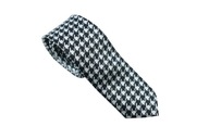 Pánska slim kravata ku košeli slim, vzor Houndstooth