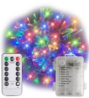Farebné osvetlenie vianočného stromčeka 10m 100 LED s diaľkovým ovládaním Farebné osvetlenie vianočného stromčeka 10m 100 LED s diaľkovým ovládaním