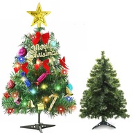 MINI UMELÝ VIANOČNÝ STROMČEK NA PLOCHA LED OZDOBY 60cm