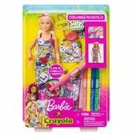Bábika Barbie Crayola Voňavé farby GGT44