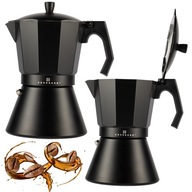 KÁVOVAR, OCELOVÝ HLINÍKOVÝ KÁVOVAR, INDUKCIA PLYNU, 450ml KÁVOVAR, OCELOVÝ HLINÍKOVÝ KÁVOVAR, INDUKCIA PLYNU, 450ml