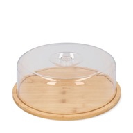 Bambusový tanier s pokrievkou okrúhly 28 cm HOMLA