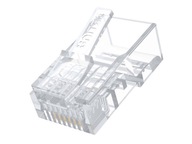 RJ45 modulárna zástrčka 8p8c kat.6 na drôt, 100 ks RJ45 modulárna zástrčka 8p8c kat.6 na drôt, 100 ks