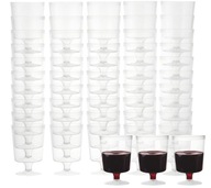 Plastové poháre na víno, dezert, opakovane použiteľné poháre REUSE, 200 ml, 60 ks Plastové poháre na víno, dezert, opakovane použiteľné poháre REUSE, 200 ml, 60 ks