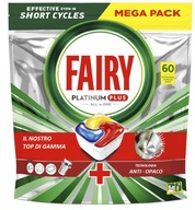 Fairy Platinum Plus ALL in ONE RED Kapsule do umývačky riadu citrón citrón 60 ks Fairy Platinum Plus ALL in ONE RED Kapsule do umývačky riadu citrón citrón 60 ks