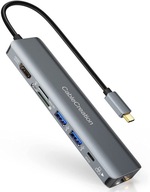 HUB USB-C Thunderbolt 3 4 HDMI 4K 60Hz USB LAN HUB USB-C Thunderbolt 3 4 HDMI 4K 60Hz USB LAN