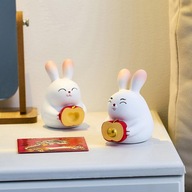 Elegantný pár ozdôb zajačikov Bunny Rabbits