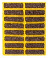 Samolepiace plstené podložky hnedé 10x40 16 ks Samolepiace plstené podložky hnedé 10x40 16 ks