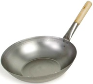 Panvica, plochý oceľový wok, ploché dno 33 cm