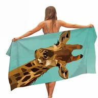 TOWEL Plážový uterák Žirafa z mikrovlákna do bazéna TOWEL Plážový uterák Žirafa z mikrovlákna do bazéna